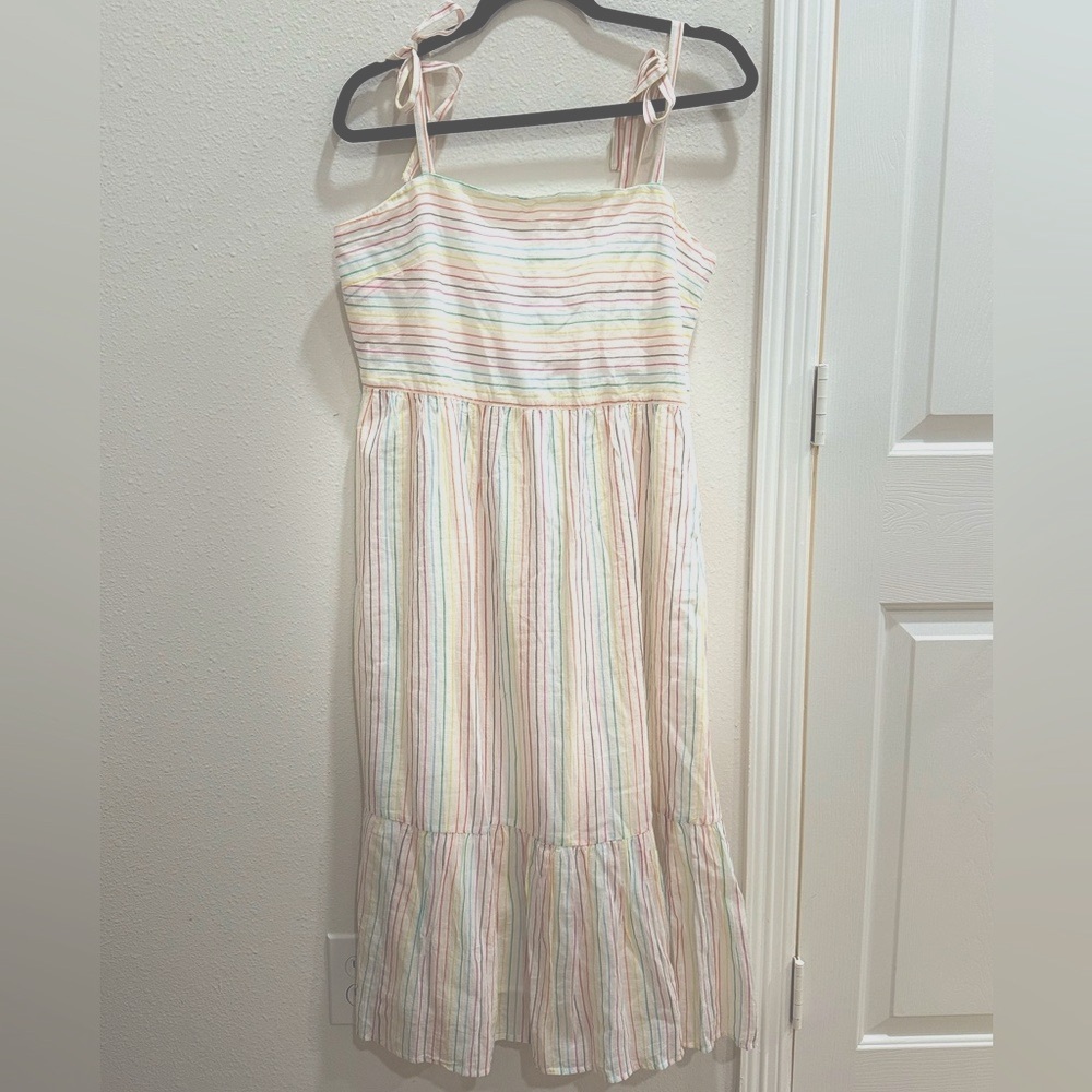 NWT GAP colorful striped summer dress M